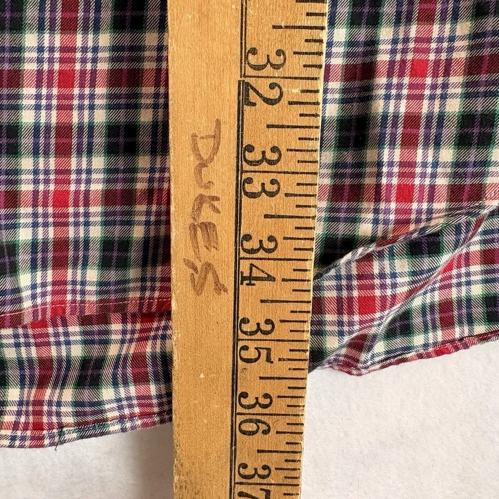 Polo Ralph Lauren Button Down Shirt Men's 3XLT Long Sleeve Plaid Multi Color